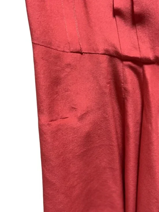 Anthropologie Fei Silk Wrap Top Terracotta Size 2 Minimalist Coastal Summer Boho - Picture 8 of 13